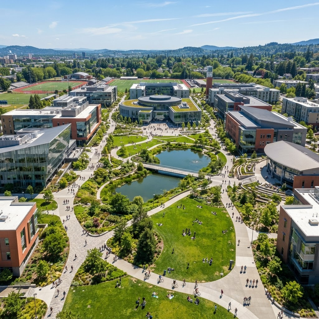 Campus aerial view